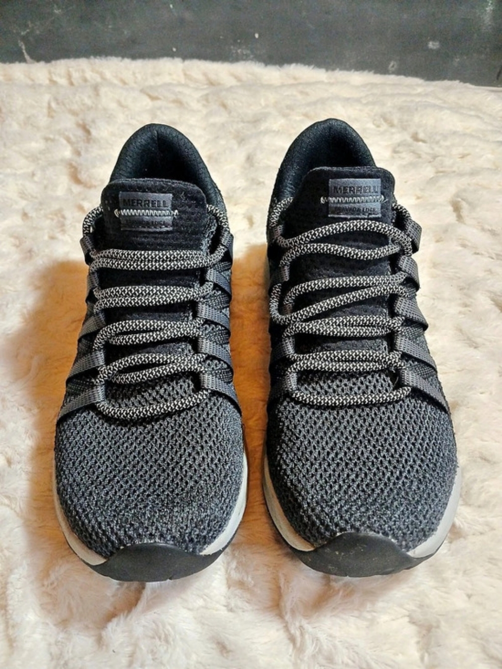 Merrell Bravada Edge Hiking Shoes Womens 7.5 Black & Grey EUC
